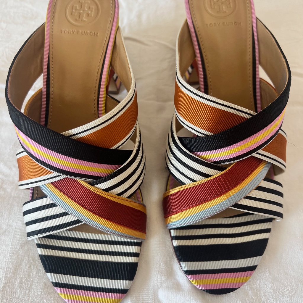 Tory Burch - Striped Block Heels (8)
